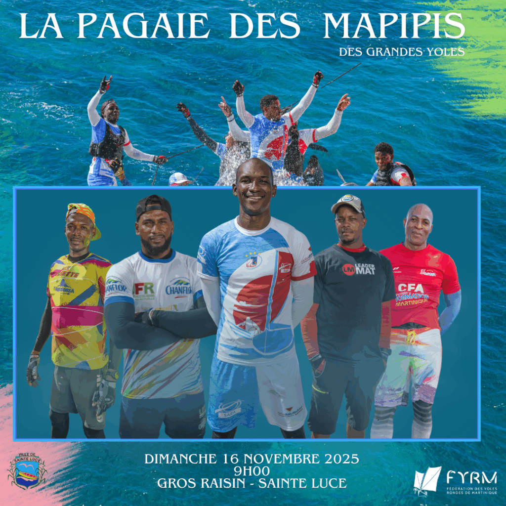 Fédération des Yoles rondes de Martinique - Flyer Pagaie des Mapipis Grandes Yoles 2025-2026
